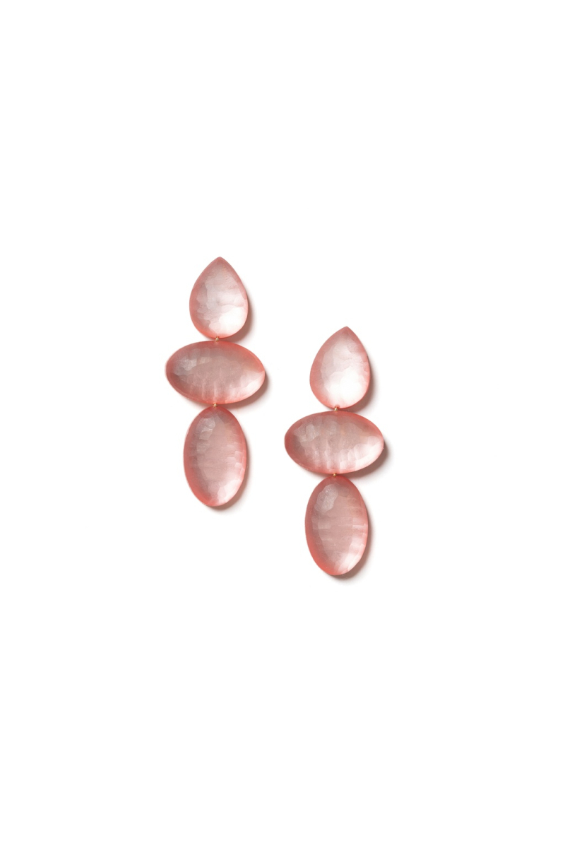 oorbel matte earpost blush van laurence delvallez