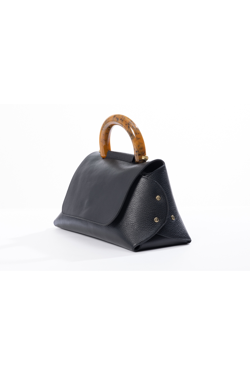 handtas bonnie crossbody bag maxi black tortu van laurence delvallez