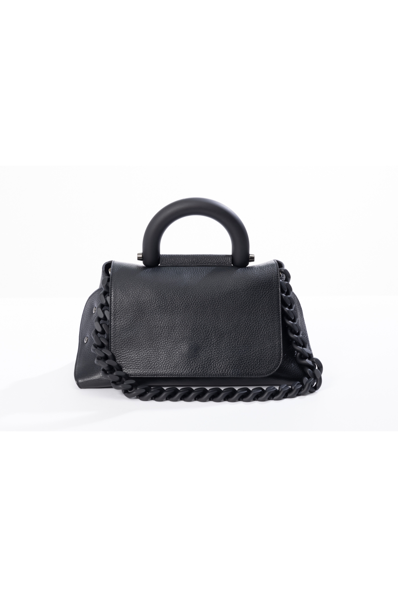 handtas bonnie shoulder bag maxi black van laurence delvallez