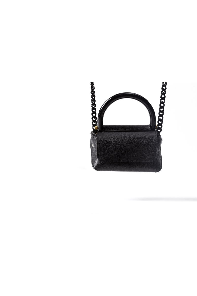 handtas bonnie bag mini black van laurence delvallez