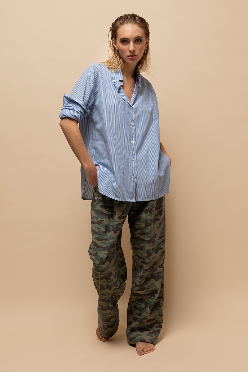 hemd herder rail blue van mel