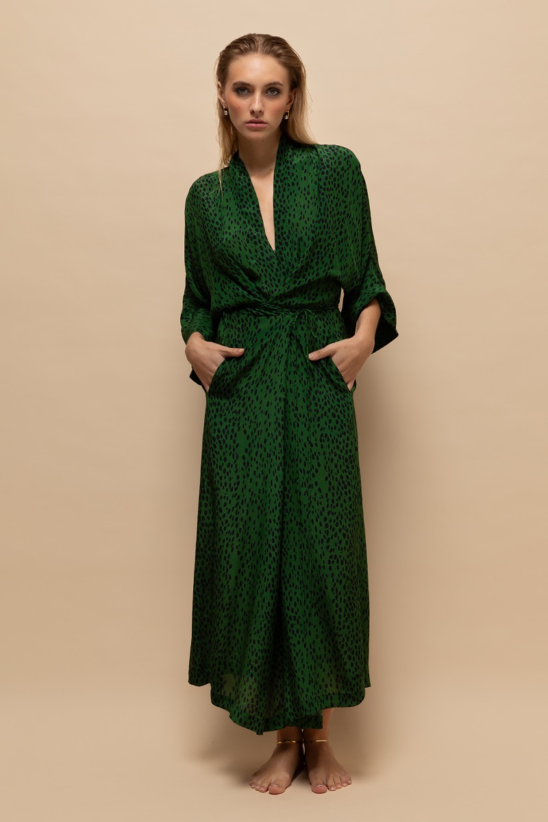 jurk poodle wild green van mel