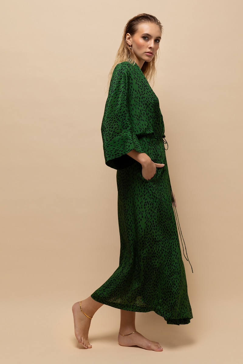 jurk poodle wild green van mel