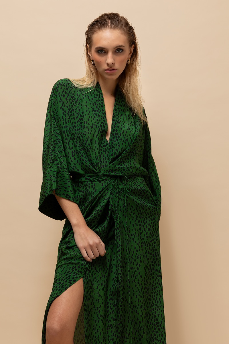 jurk poodle wild green van mel