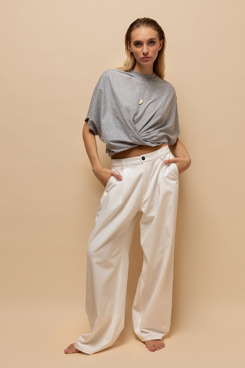 broek persian twill white van mel