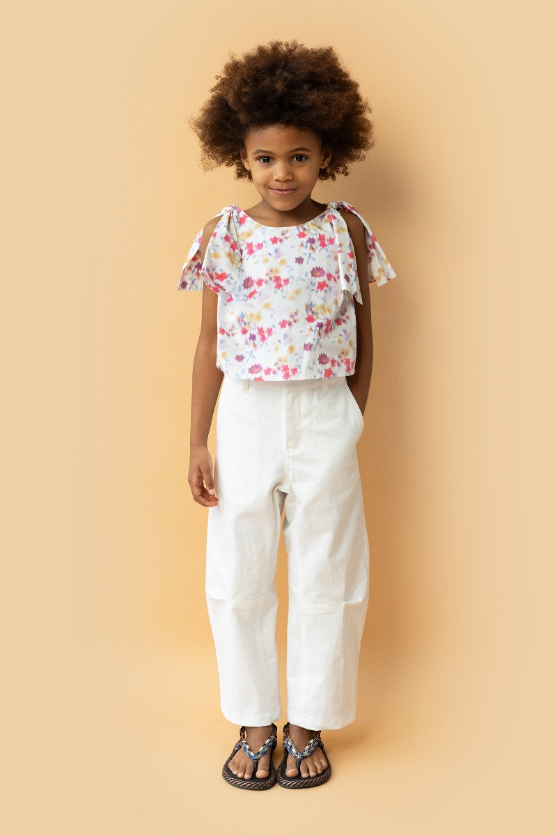 shop nu t-shirt curl molo ecru van simple kids bij ik koop Belgisch conceptstore 'les belges', ruimste aanbod van Belgische kindermode