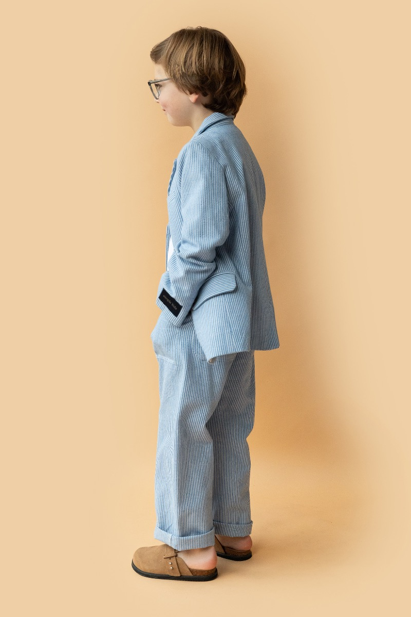shop nu blazer mayo london blue van simple kids bij ik koop Belgisch conceptstore 'les belges', ruimste aanbod van Belgische kindermode