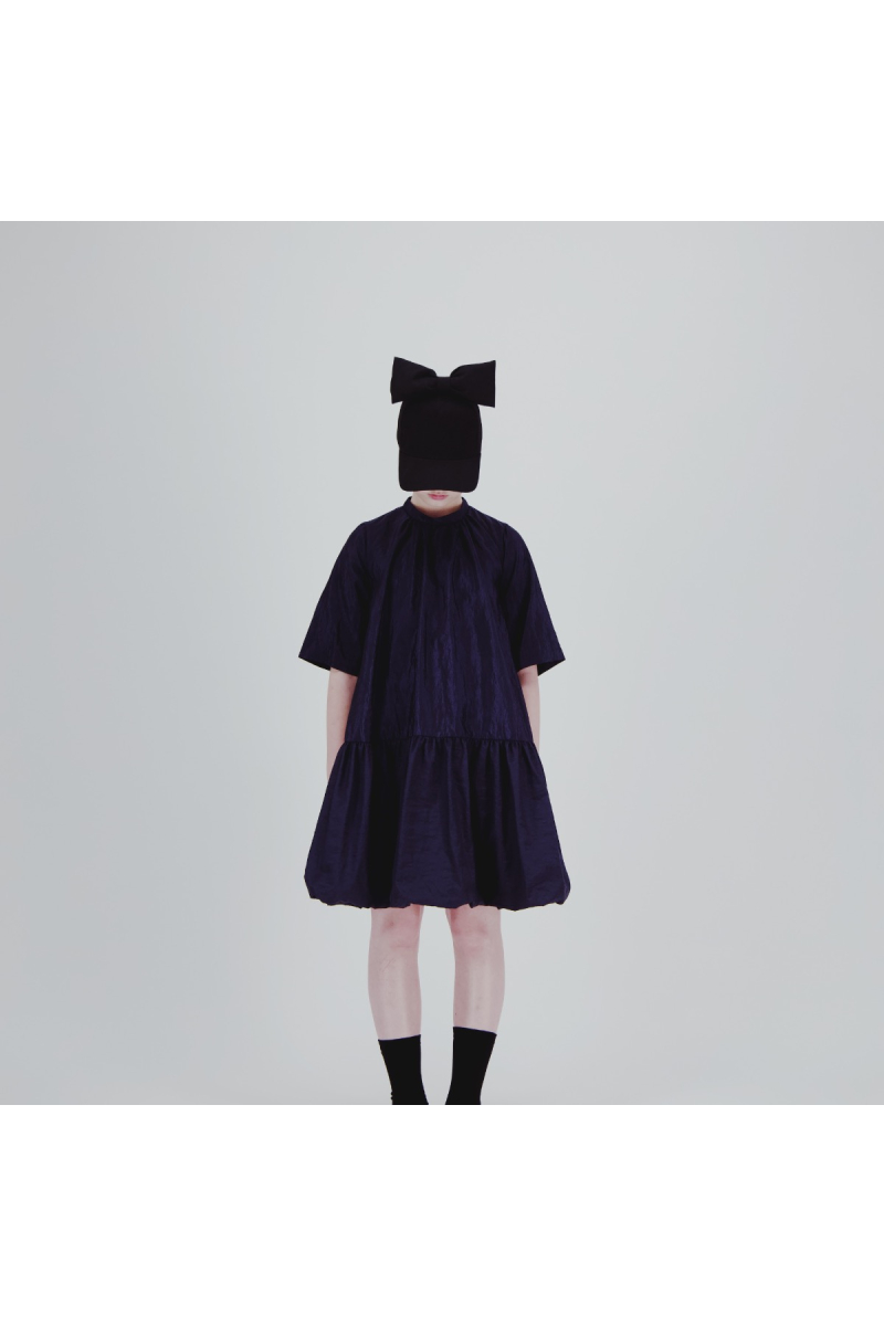 jurk 4043 nylon dark blue van caroline bosmans