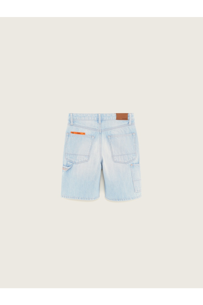 short peers lt blue bleach van bellerose