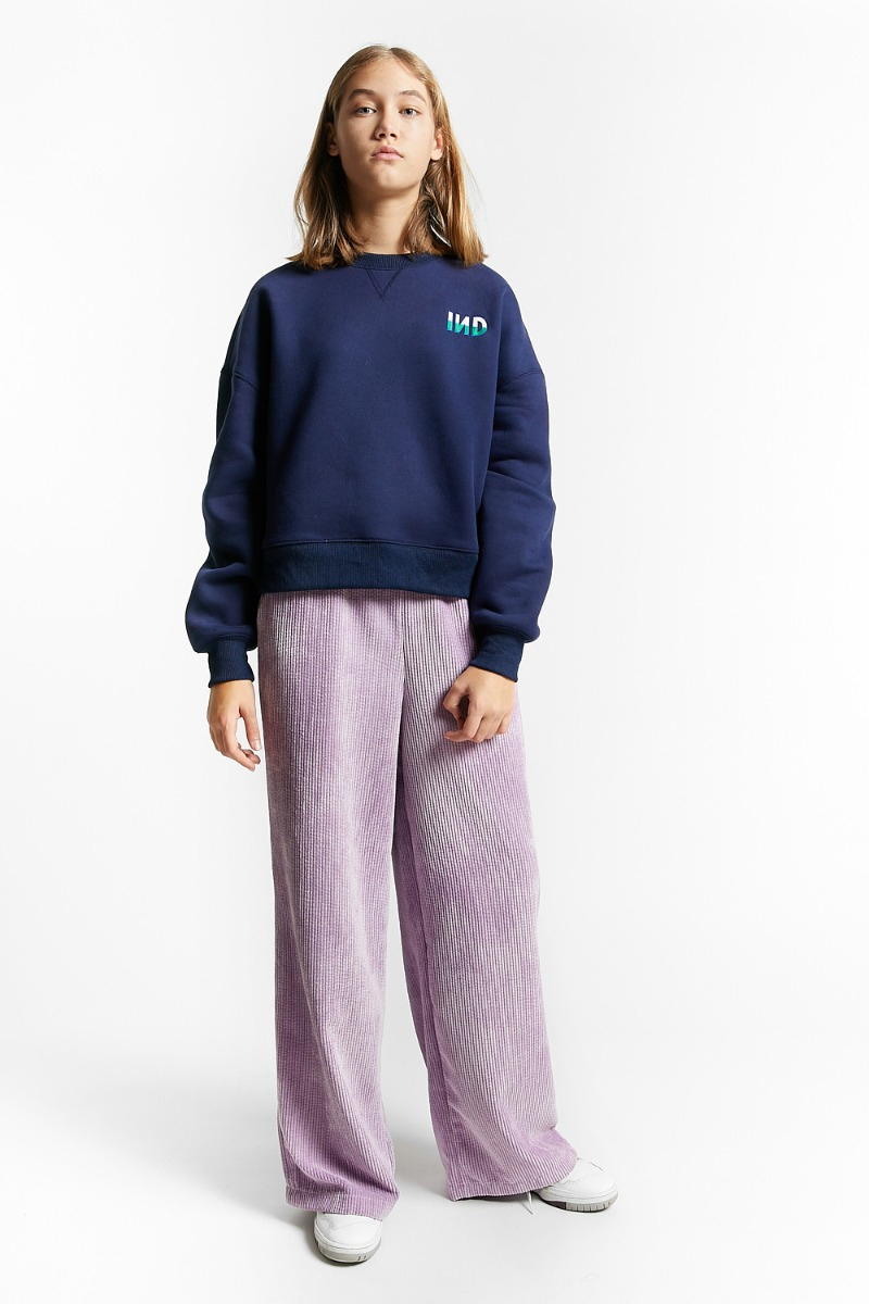 shop nu sweater running navy van indee bij ik koop Belgisch conceptstore 'les belges', ruimste aanbod van Belgische damesmode en kindermode
