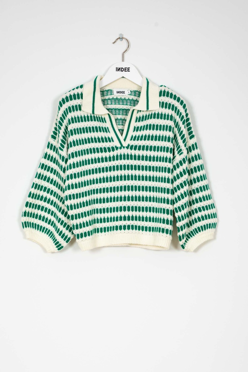 trui sablon off white van indee