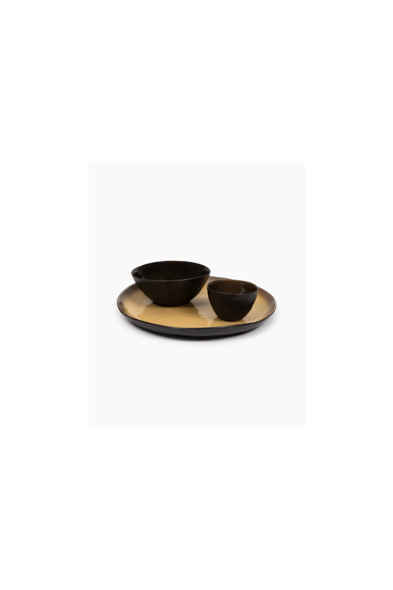 bord rond PURE 'green' by pascale naessens bij ik koop belgisch conceptstore les belges voor interieur, decoratie, servies, keramiek. 