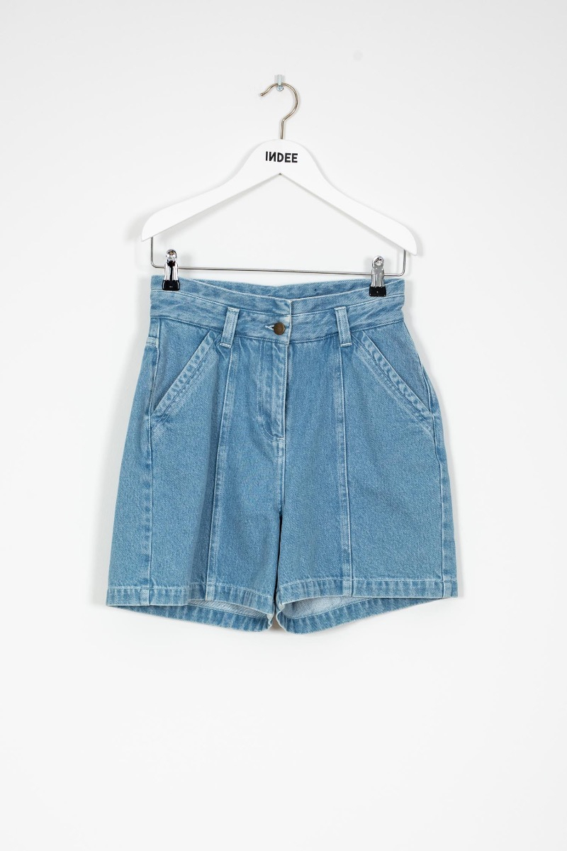 short siesta light denim van indee
