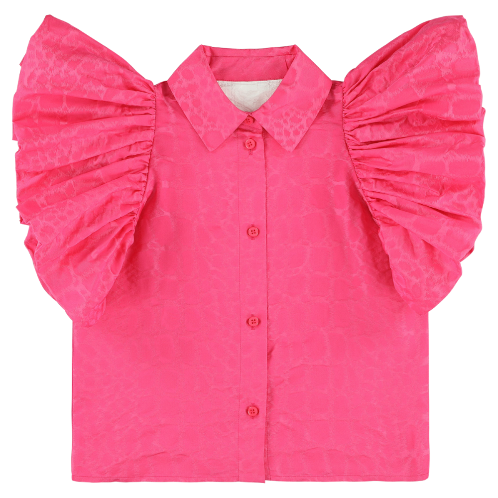 shop nu blouse 1501 roze van caroline bosmans bij ik koop Belgisch conceptstore 'les belges', ruimste aanbod van Belgische damesmode en kindermode