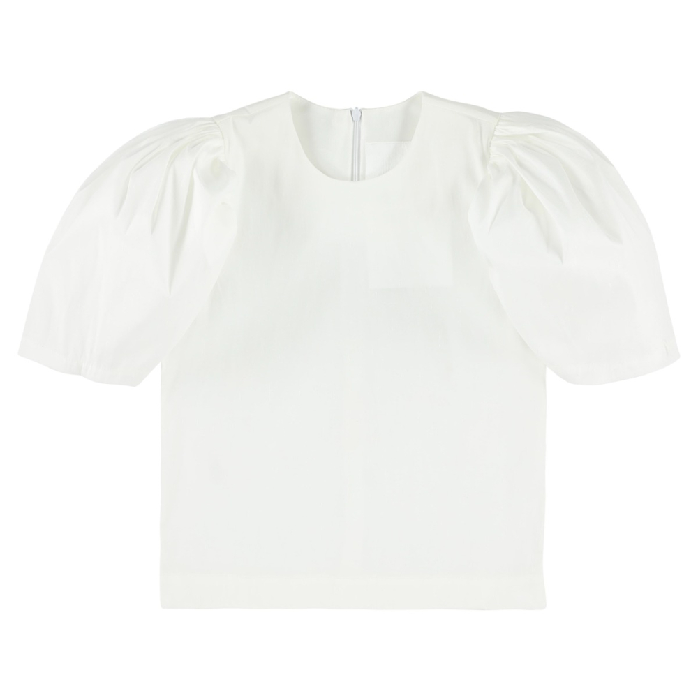 shop nu blouse 1512 white van caroline bosmans bij ik koop Belgisch conceptstore 'les belges', ruimste aanbod van Belgische kindermode