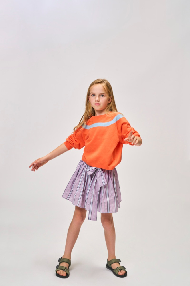 shop nu trui smart orange van maan bij ik koop Belgisch conceptstore 'les belges', ruimste aanbod van Belgische kindermode