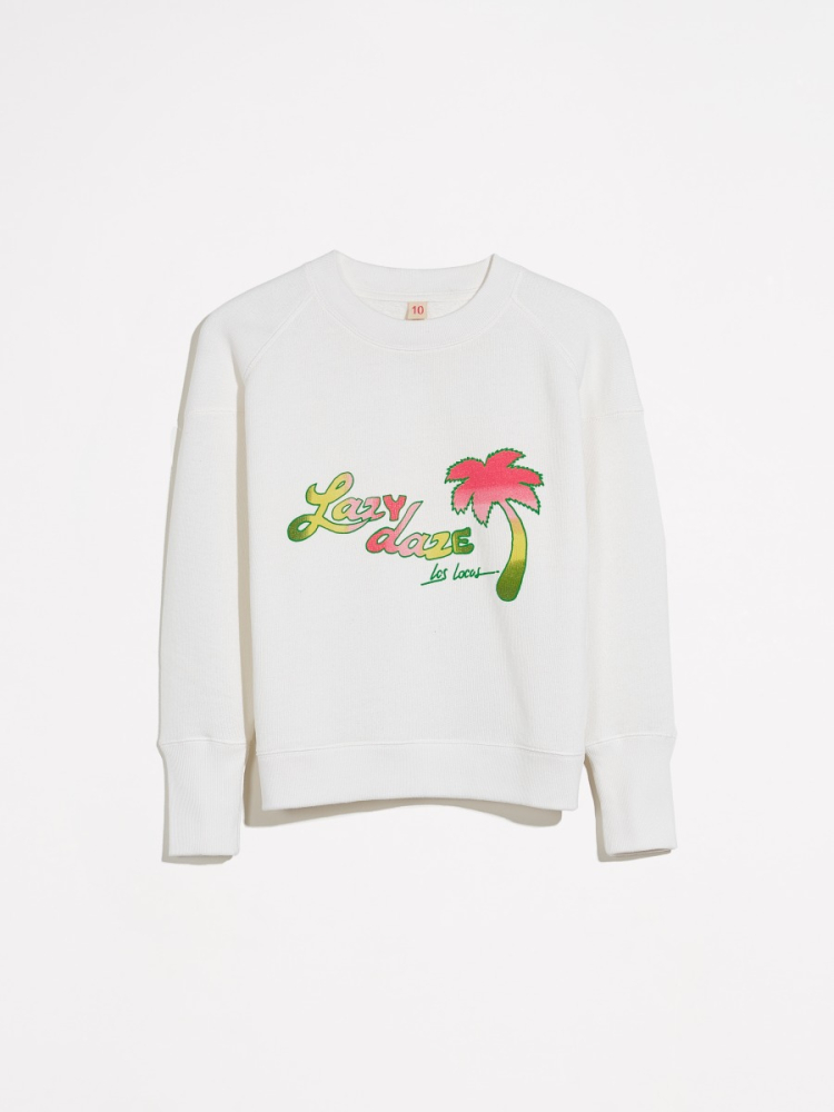 shop nu sweater fadem white van bellerose bij ik koop Belgisch conceptstore 'les belges', ruimste aanbod van Belgische kindermode