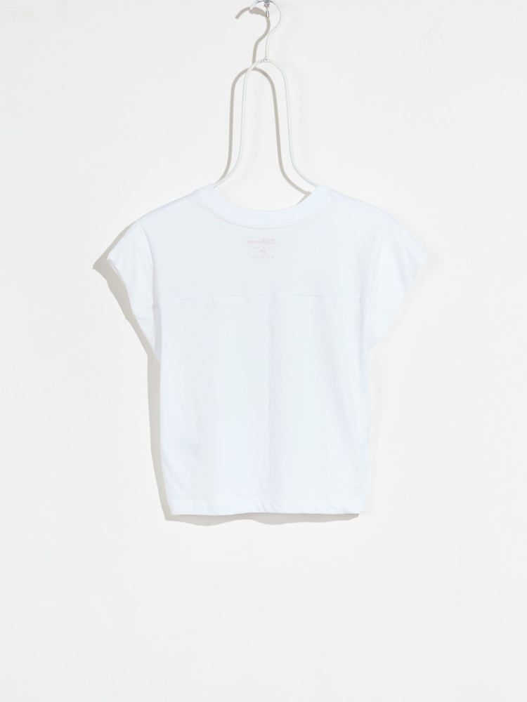 shop nu t-shirt crom white van bellerose bij ik koop Belgisch conceptstore 'les belges', ruimste aanbod van Belgische kindermode
