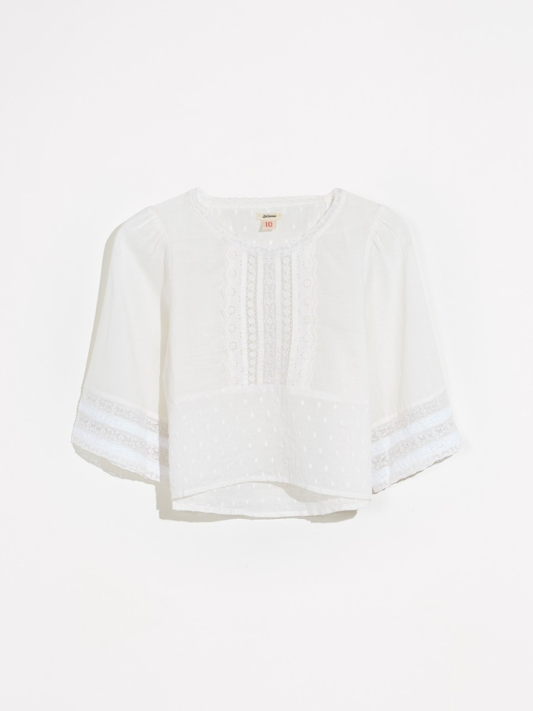 shop nu blouse hallo white van bellerose bij ik koop Belgisch conceptstore 'les belges', ruimste aanbod van Belgische kindermode