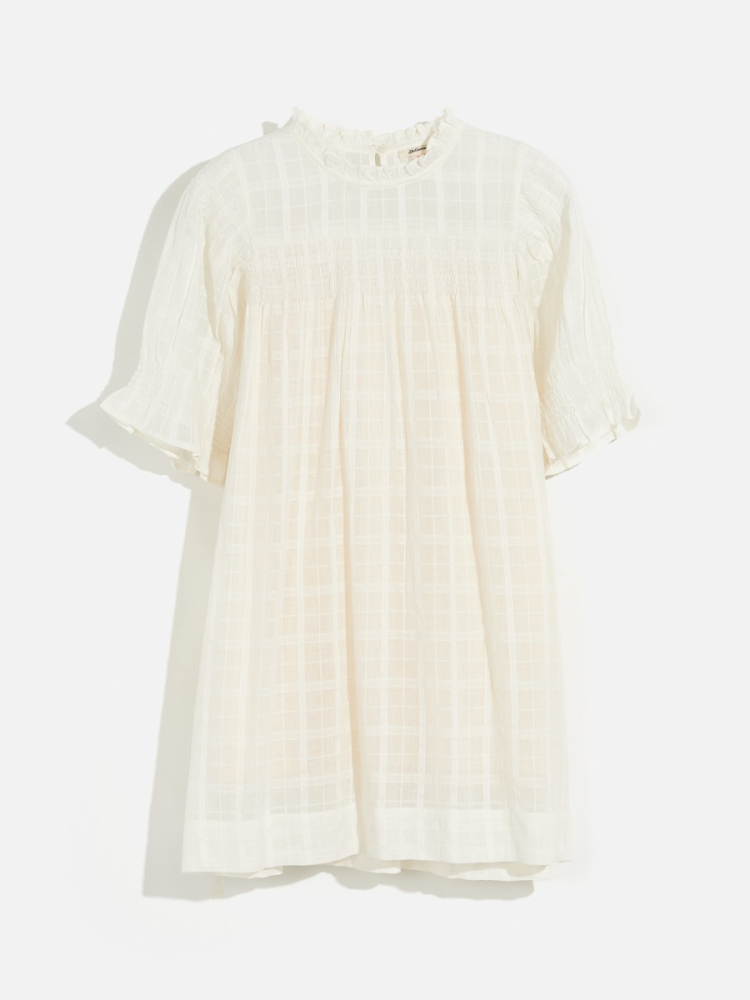 shop nu jurk hedera off white-f2056 van bellerose bij ik koop Belgisch conceptstore 'les belges', ruimste aanbod van Belgische kindermode