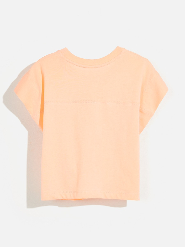 shop nu t-shirt crom ice peach-t1570 van bellerose bij ik koop Belgisch conceptstore 'les belges', ruimste aanbod van Belgische kindermode