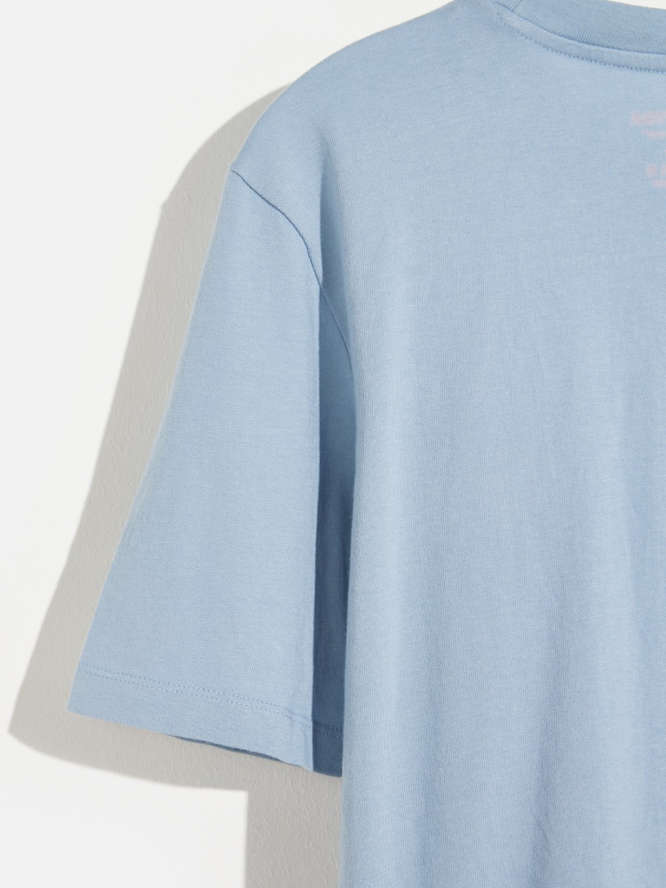 shop nu t-shirt milow blue fog-t1485w van bellerose bij ik koop Belgisch conceptstore 'les belges', ruimste aanbod van Belgische kindermode