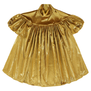 shop nu jurk 4018 junior glitter gold van caroline bosmans bij ik koop Belgisch conceptstore 'les belges', ruimste aanbod van Belgische kindermode