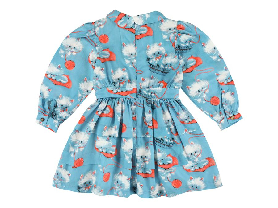 shop nu jurk ondine kitty horizon blauw van morley bij ik koop Belgisch conceptstore 'les belges', ruimste aanbod van Belgische kindermode