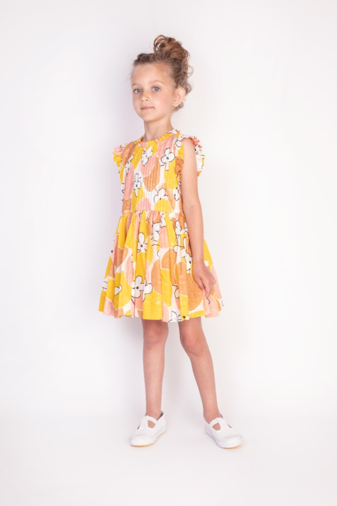 shop nu jurk polly bubble geel van morley bij ik koop Belgisch conceptstore 'les belges', ruimste aanbod van Belgische kindermode