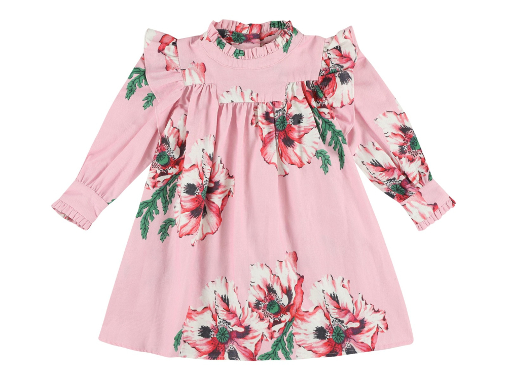 shop nu jurk rookie poppy pink van morley bij ik koop Belgisch conceptstore 'les belges', ruimste aanbod van Belgische kindermode