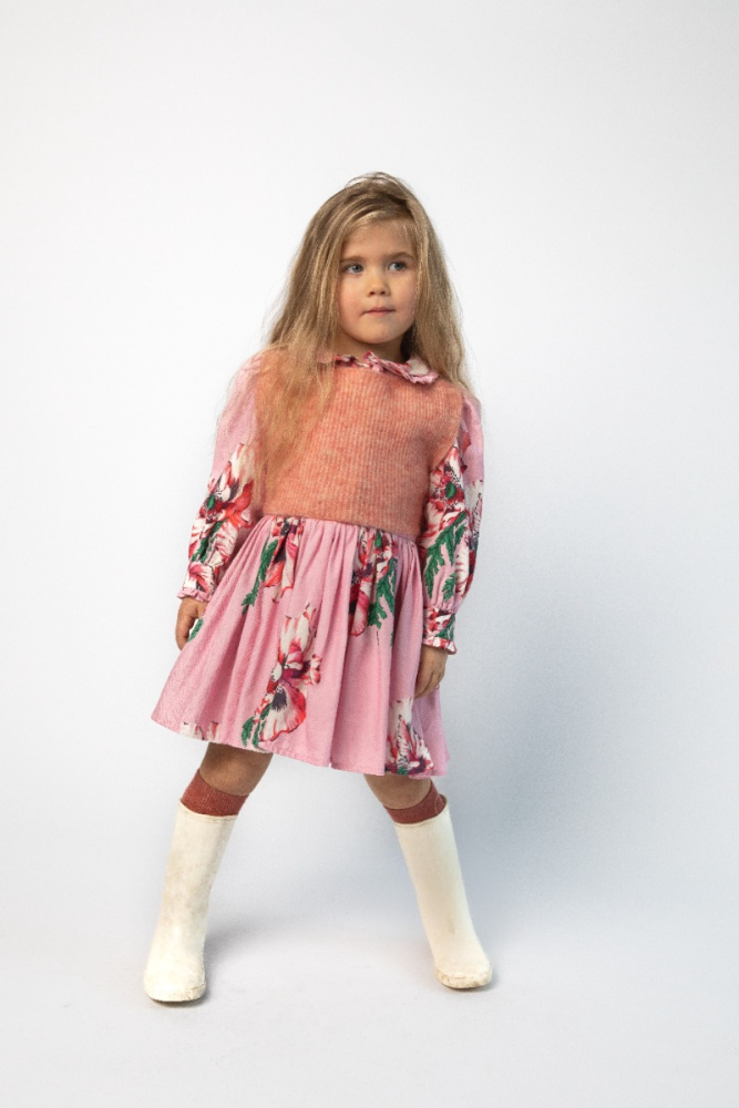 shop nu jurk rio poppy pink van morley bij ik koop Belgisch conceptstore 'les belges', ruimste aanbod van Belgische kindermode