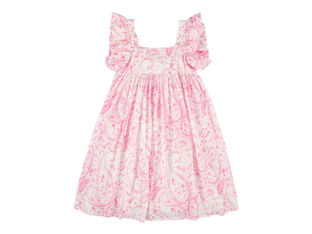 shop nu jurk scarlett paisley pink van morley bij ik koop Belgisch conceptstore 'les belges', ruimste aanbod van Belgische kindermode