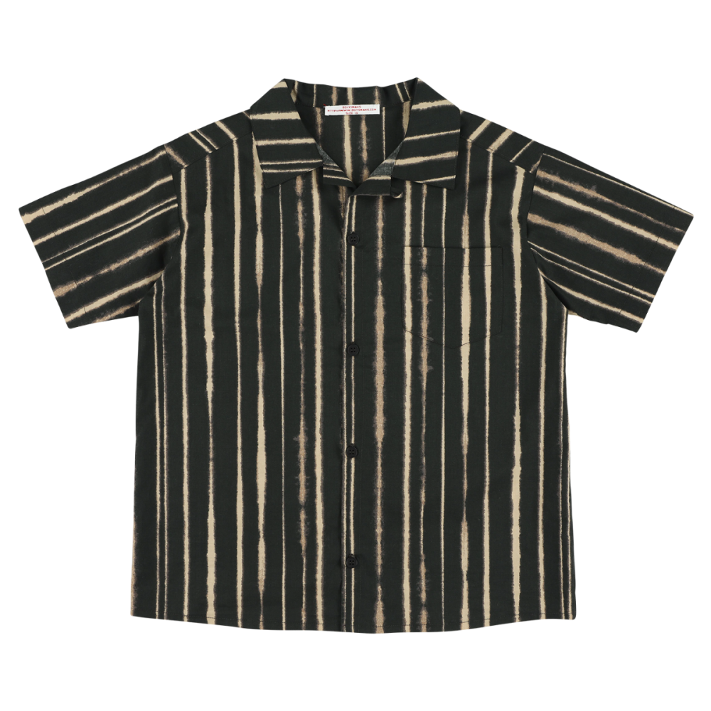 chemise stripe brown Boysmans