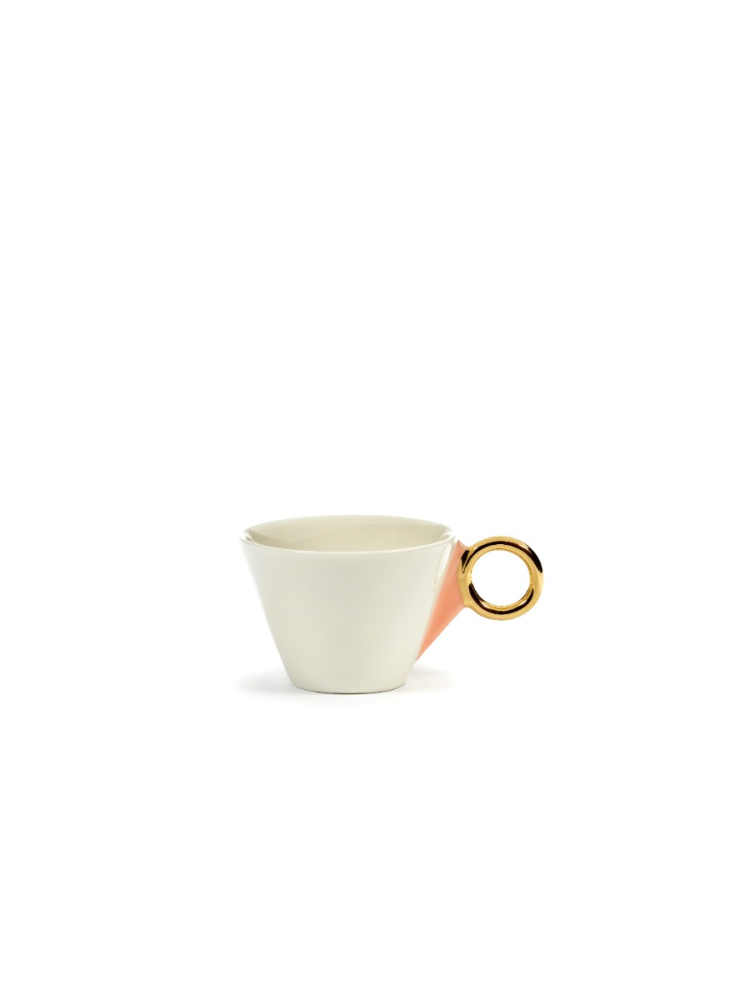shop nu kop cappuccino desiree wit/goud/roze  Roger van Damme bij ik koop Belgisch conceptstore 'les belges', ruimste aanbod van beste Belgisch interieur en design