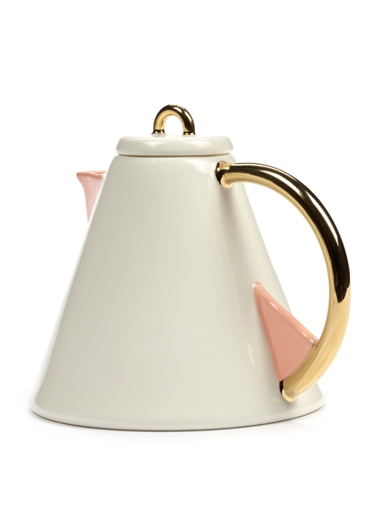 teapot desiree S  wit/goud/roze 