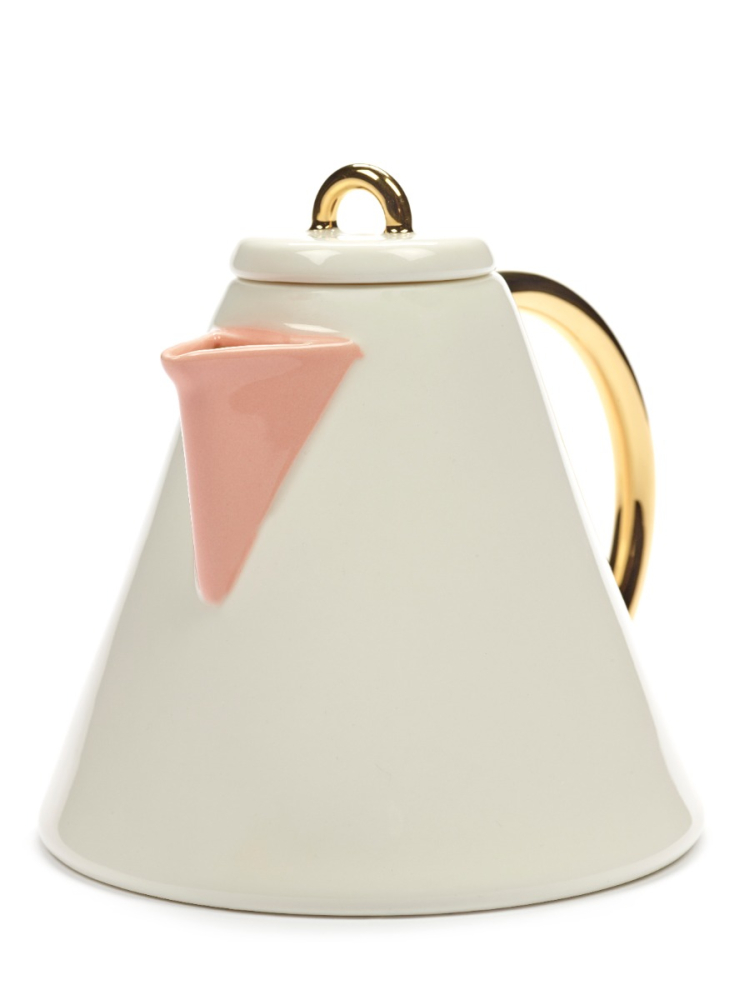 teapot desiree S  wit/goud/roze 
