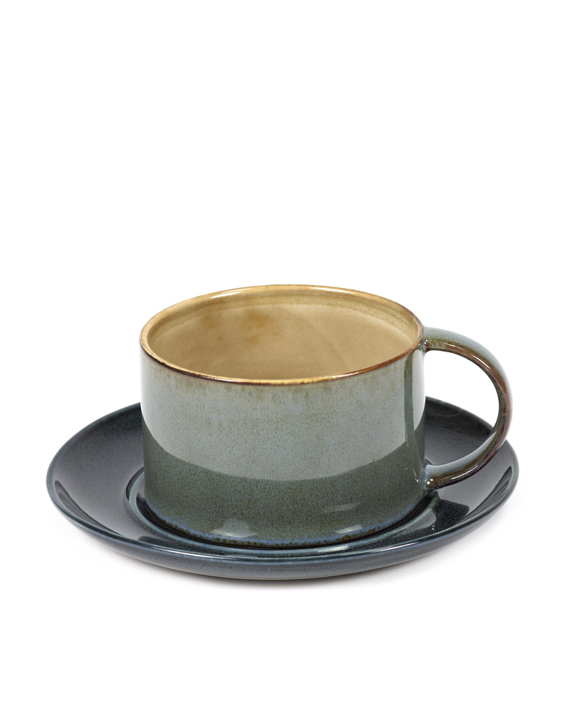 coffee mug misty grey/smokey blue by anita le grelle