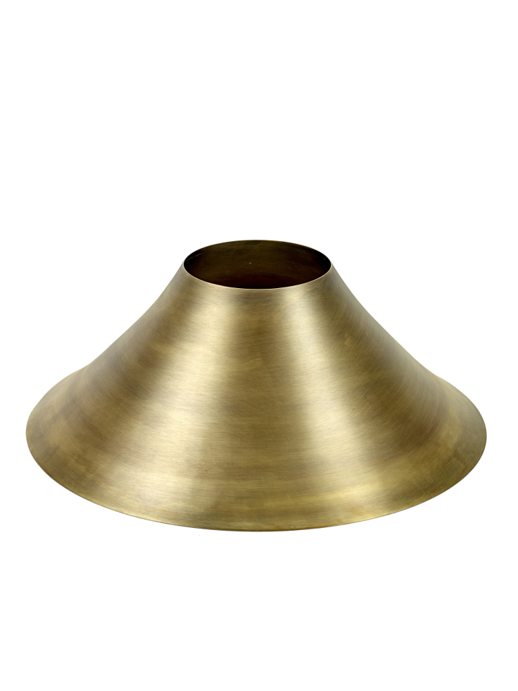 hanging lamp conical brass hollow by studio simple