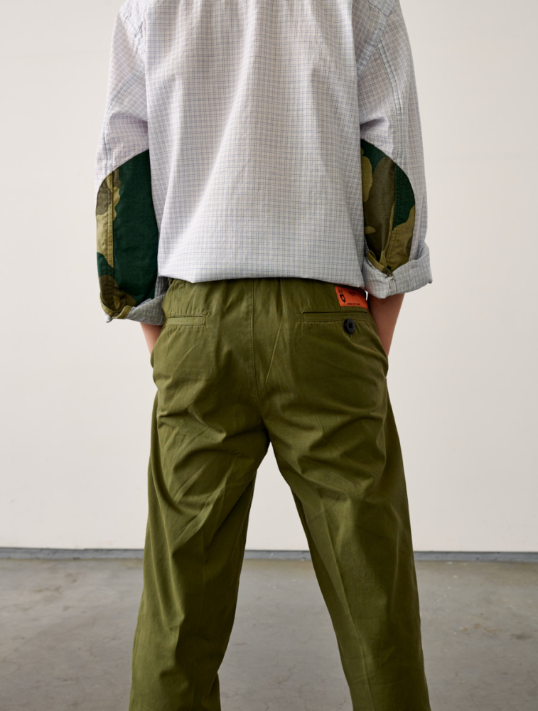 trousers isac11 army bellerose