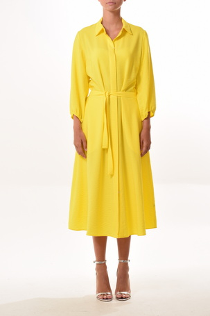 shop nu jurk desiree geel van magdalena bij ik koop Belgisch conceptstore 'les belges', ruimste aanbod van Belgische damesmode en kindermode