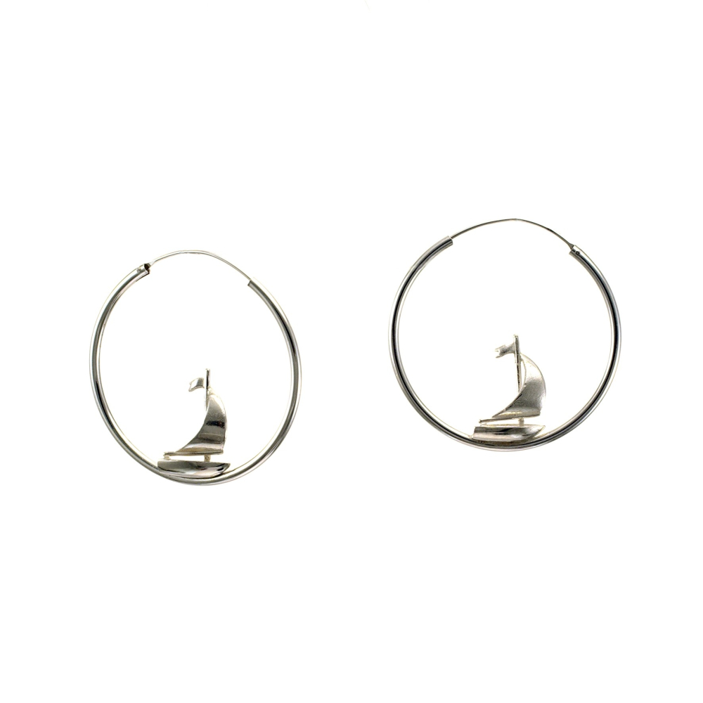 earrings yacht - silver by atelier 11