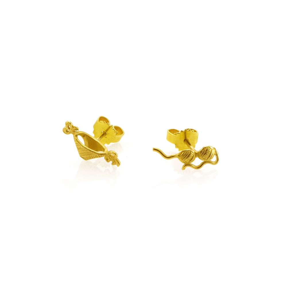 earrings earrings bikini - gold by atelier 11
