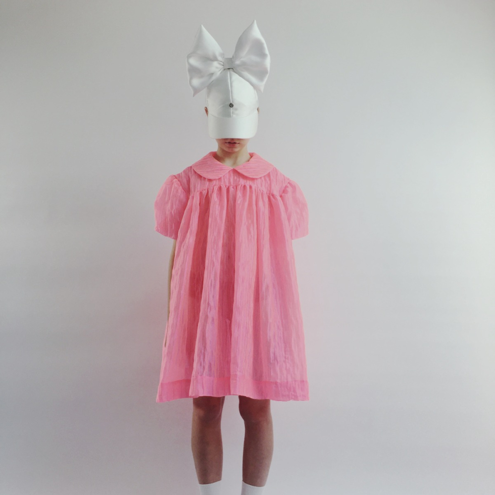 shop nu jurk 4016 neon pink van caroline bosmans bij ik koop Belgisch conceptstore 'les belges', ruimste aanbod van Belgische kindermode