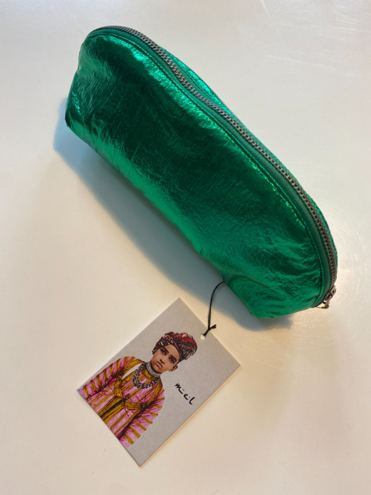 shop nu handtas pencilcase green van mel bij ik koop Belgisch conceptstore 'les belges', ruimste aanbod van Belgische damesmode en kindermode