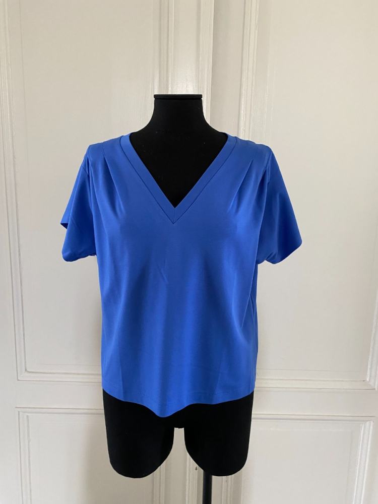 shop nu blouse bodine electric blue van nathalie vleeschouwer bij ik koop Belgisch conceptstore 'les belges', ruimste aanbod van Belgische damesmode en kindermode