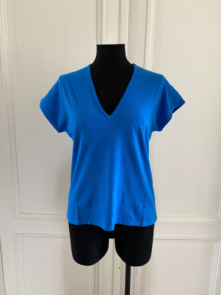 shop nu blouse beckey imperial blue van nathalie vleeschouwer bij ik koop Belgisch conceptstore 'les belges', ruimste aanbod van Belgische damesmode en kindermode