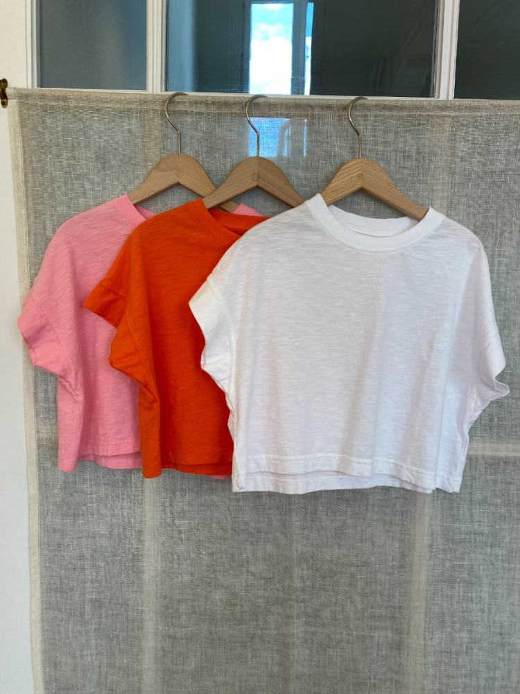 shop nu t-shirt morgan pink van maan bij ik koop Belgisch conceptstore 'les belges', ruimste aanbod van Belgische kindermode