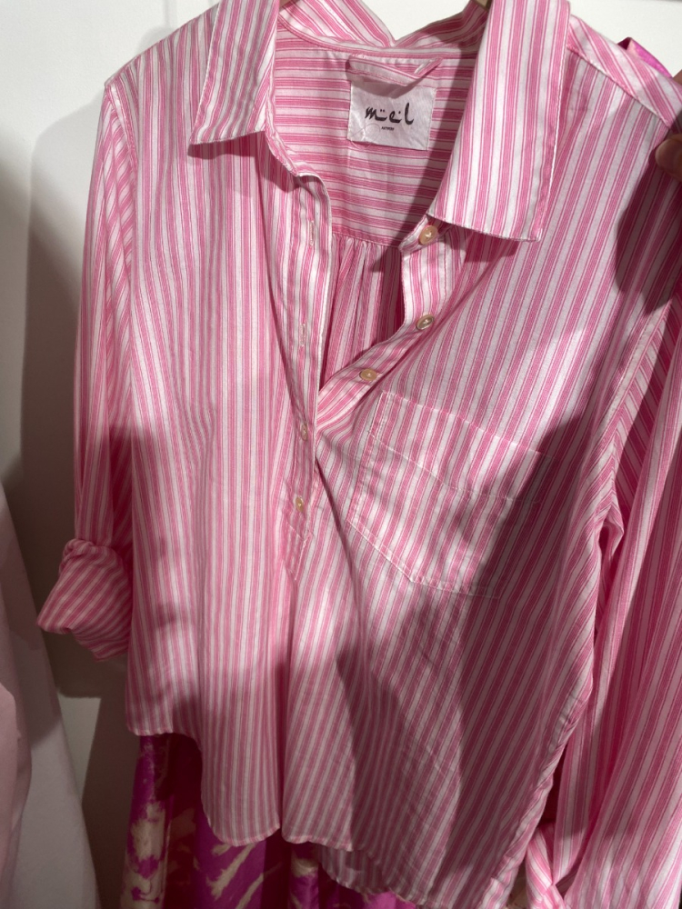 shop nu blouse delhi pink van mel bij ik koop Belgisch conceptstore 'les belges', ruimste aanbod van Belgische damesmode