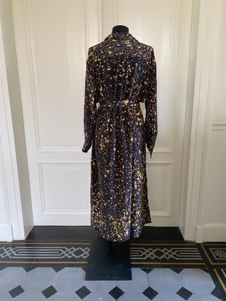shop nu jurk jirka dots brass van nous bij ik koop Belgisch conceptstore 'les belges', ruimste aanbod van Belgische damesmode