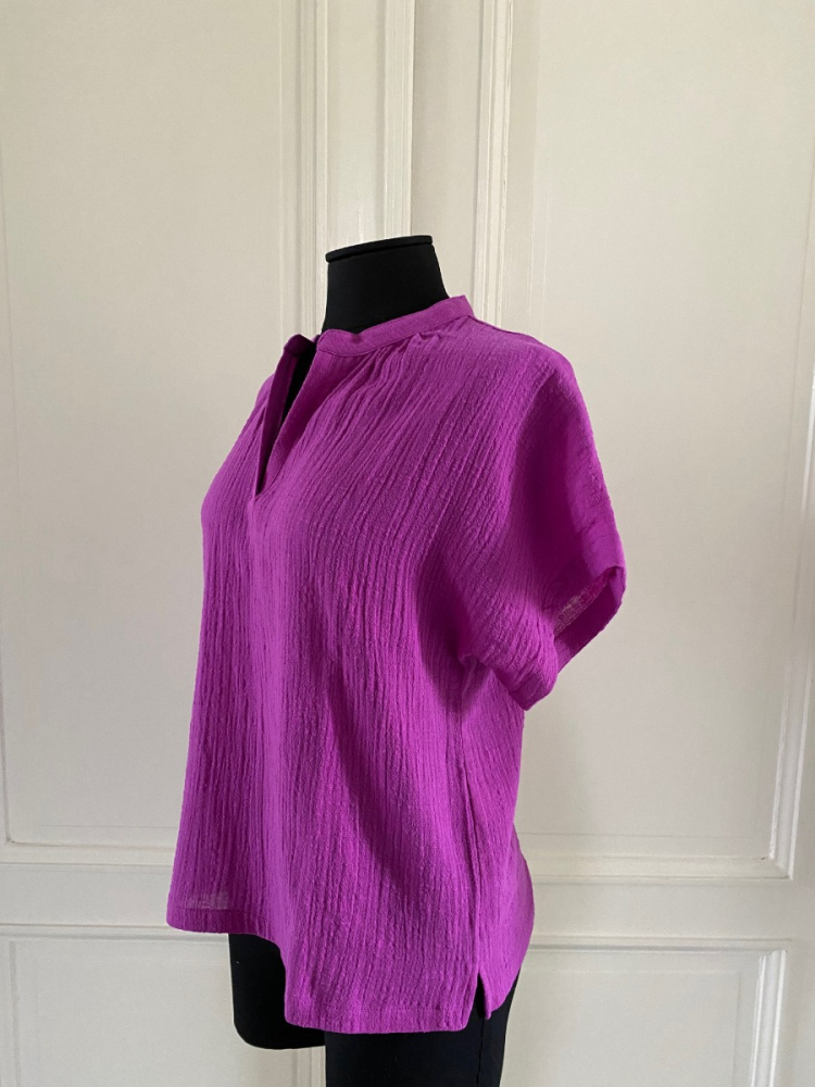 shop nu blouse bamira purple van nathalie vleeschouwer bij ik koop Belgisch conceptstore 'les belges', ruimste aanbod van Belgische damesmode en kindermode